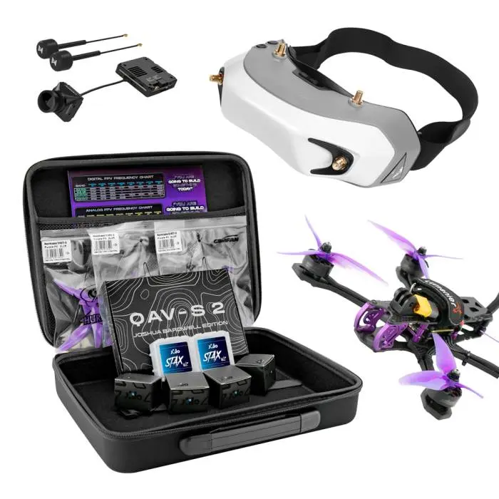 Beginner DIY FPV Drone Bundle - QAV-S 2 Bardwell SE 5” + Fat Shark Dominator HD Goggles + Walksnail Avatar HD Pro